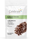 חוגגים ויטמינים Bariatric Calcium Citrate Chews Soft עם ויטמין D3, 500 מ"ג, סוכר חינם וגלוטן חינם Calcium Citrate עבור חולים Bariatric, קפה Mocha, 90 ספירה