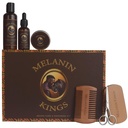 מלנין מלכים דובד ג'ולינג Kit for Men - פורמולות עם צמחי טבע אפריקאים עתיקים | Beard Wash, Oil, Balm, Brush, Comb, Trimming Scisorsors