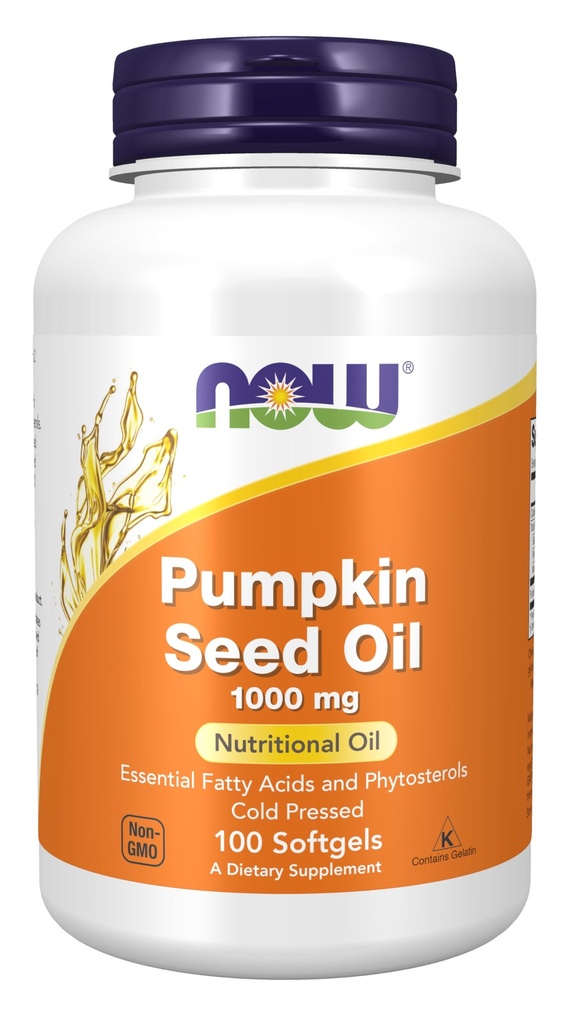 עכשיו תוספי מזון, Pumpkin Seed שמן 1000 מ"ג עם חומצות שומן חיוני ו Phytosterols, קר Pressed, 100 Softgels