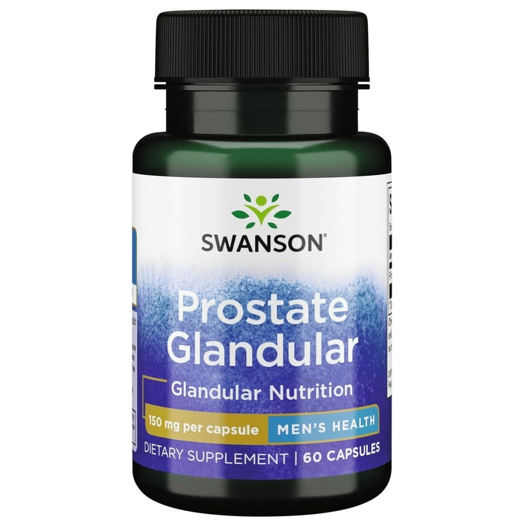 Swanson Raw Prostate Glandular 150 מיליגרם 60 קפסולות