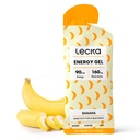Lecka Energy Gel, 12 Gels | for Endurance Exercise, Made with Real Fruits and Beckds, מספק אנרגיה טבעית אלקטרוליטים (12 Gels, בננה)