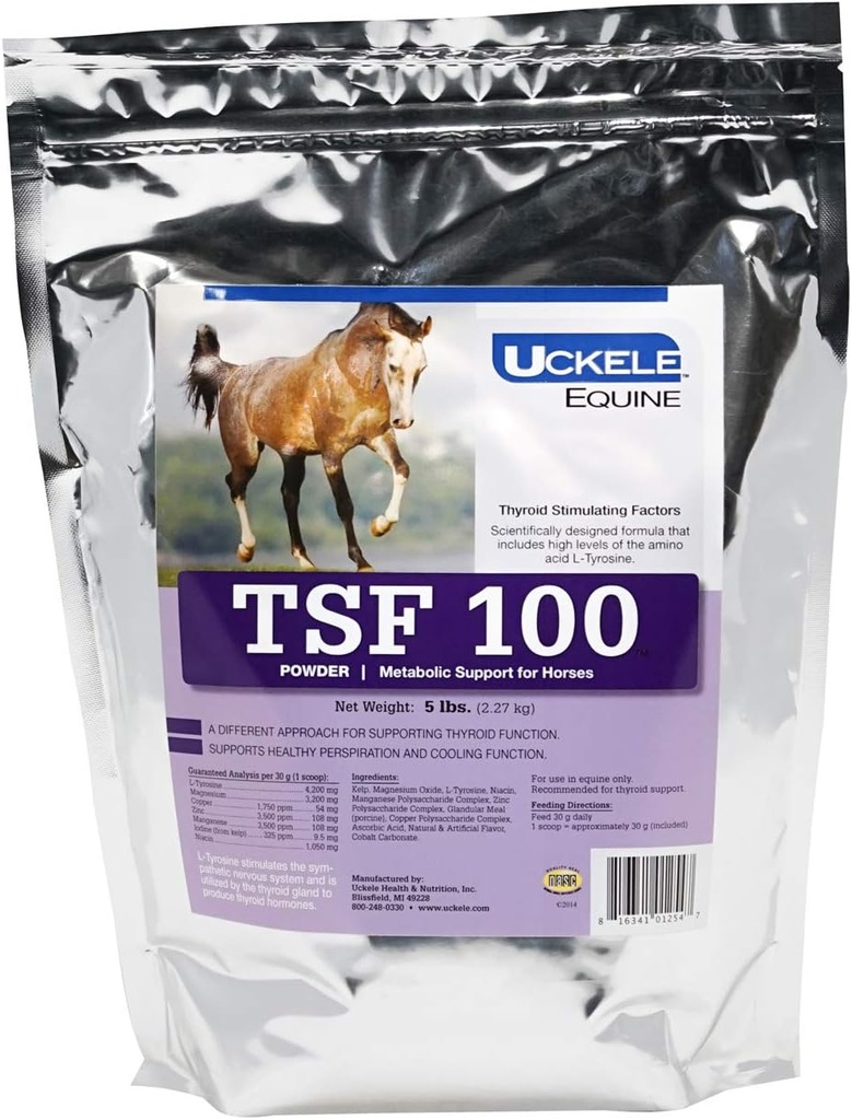 Uckele Equine TSF 100 אבקת תמיכה מטאבולית, 5 פאונד באג