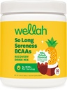 Wellah So Long Soreness אבקה BCAA (Pina Colada Flavored) 30 משרתות - עם תרכובת הידרה
