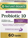 פרוביוטיקה על ידי Nature's Bounty, Ultra Power Probiotic 10, Immune Health & Digestive Balance, 60 קפסולות