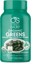 ירקות אורגניים (Spirulina, Wheatgras & Moringa) 90 טבליות - עשיר בוויטמינים ומינרלים - Super Greens 1100 מ"ג מוסמך USDA - Non GMO - טבעוני