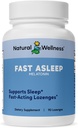 בריאות טבעית מהירה Asleep - Quick-Acting Melatonin Lozenges for Restful Sleep,laxation & Jet Lag הקלה - Fast-Disshoot Cherry Flavor Sleep Aid - Non-Habit Forming, Wake מרעננים - 90 Lozenges