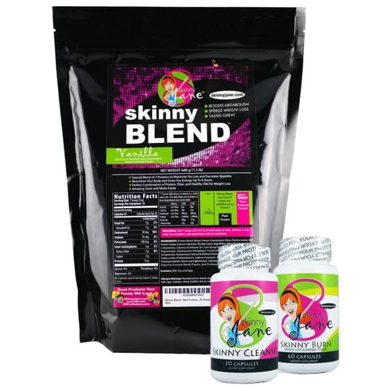 Best Weight Loss Kit, Quick Slim Kit, Diet Kit, Best Tasting Protein Shakes for Women, Appetite Suppressant Fat Burner Diet Pills, ניקוי ו Detox, אובדן משקל מהיר, ג'יין - וניל