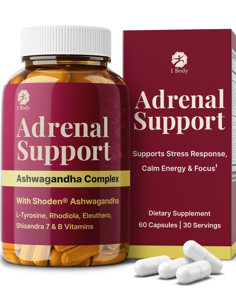 100% טבעי Shoden Ashwagandha מורכב תוסף - Ultra High Potency 35:1 ריכוזי שורש עבור שינה ואנרגיה תמיכה - טבעוני, non-GMO - 60 אשוגנדה קפסולות