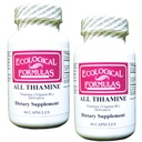 פורמולה אקולוגית All Thiamine ויטמין B1 50 מ"ג, 2 X 60 קפסולות