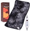 Bearhug XXL Electric Heated Pad 17'x33's Double-Sided Faux Fur Heating Pad, 6 רמות חום, 2Hour Auto-Off, Moist & יבש טיפול עבור Back Pain Relief, Machine Washable, ETL Certified Box