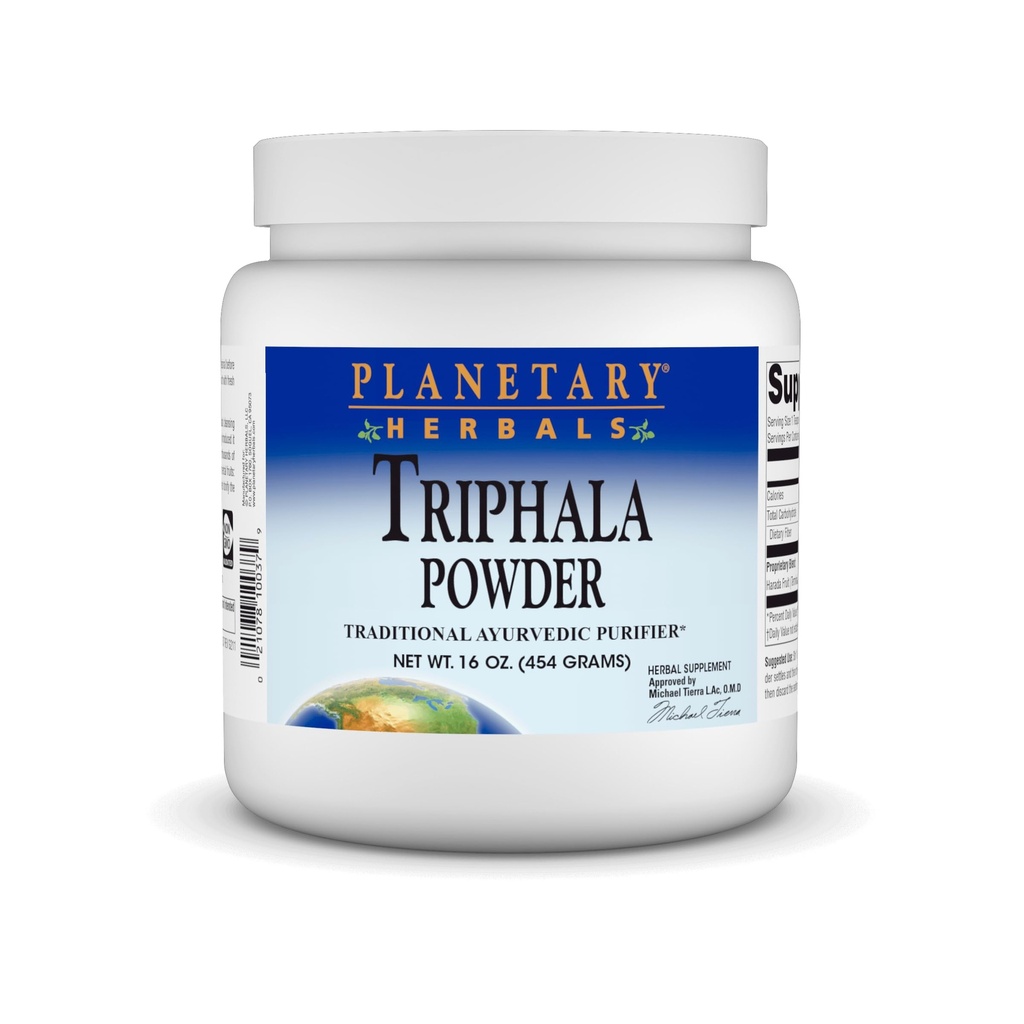 צמחים פלנטריים: Triphala 16 oz אבקת אבקה