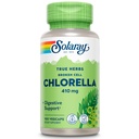 SOLAרי Broken Cell Chlorella 410 מ"ג | מזון בריאטרי / מזון סופר מזון טבעי חלבון, ויטמינים, מינרלים, Chlorophyll | Non-GMO | 100 VegCaps