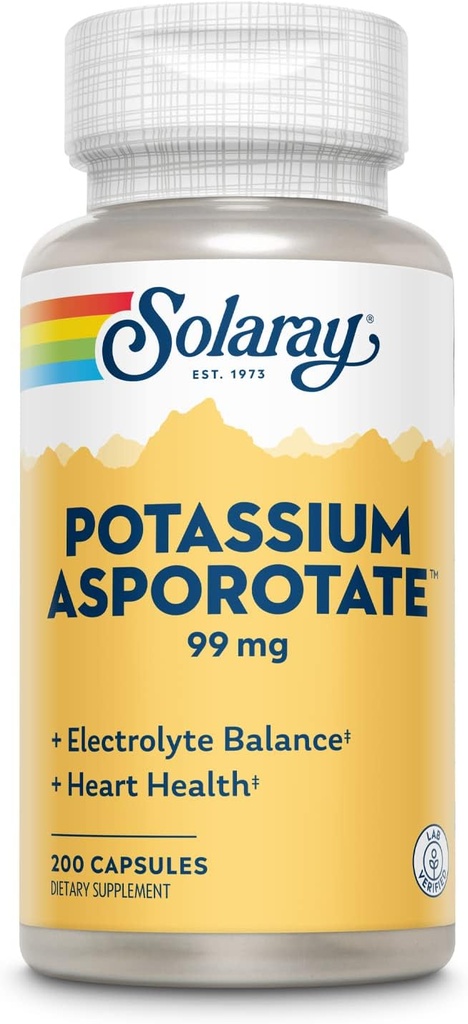 Sunay Potassium Asporotate תוסף, 99 מ"ג | 200 Count