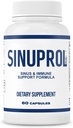 Mizzle SinuProl Nasal & Immune תמיכה תוספת עם Quercetin עם Bromelain, Option האידיאלי עבור אנשים אשר Rely על טבעי Sinus Decongestant, Sinus Rinse או Natural Antihistamine, 60 קפסולות