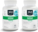 365 על ידי Whole Foods Market, MSM 1000Mg, 90 טבליות (Pack of 2)