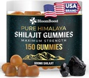 Shilajit for Men and Women - Shilajit Gummies - Shilajit Pure ההימלאיה | 600mg Shilajit, 150 מסטיקנים (75 משרתים)