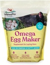 Manna Pro אומגה Egg Maker, עוף מזון תוספת ל-Leing Hens, Poultry מזון עם אומגה 3 חומצות שומן, תמיכה ב-Fortified ויטמינים & מינרלים, 5 lbs