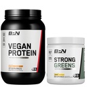 BARE PERFORMANCE NUTRITION BPN טבעוני Oatmeal חלבון + ירוק חזק לימון Bundle