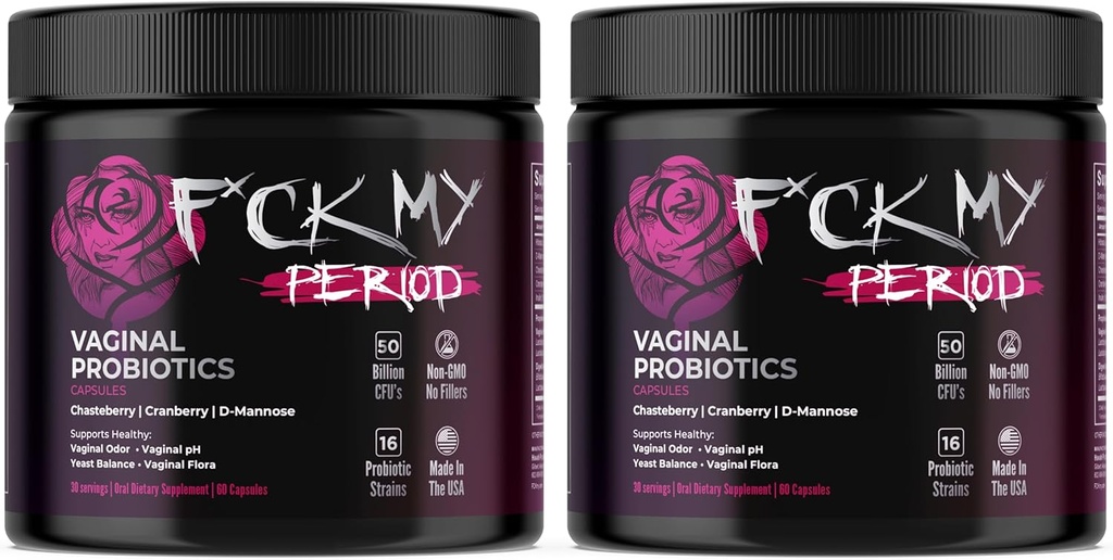 תקופת Vaginal Probiotics for Women | Women Age Probiotics Probiotics Visinal Probiotic | Women's Probiotic for PH Balance & Vag Health | Prebiotics for Gut, UTI, & Vagional Health (2 Pack)
