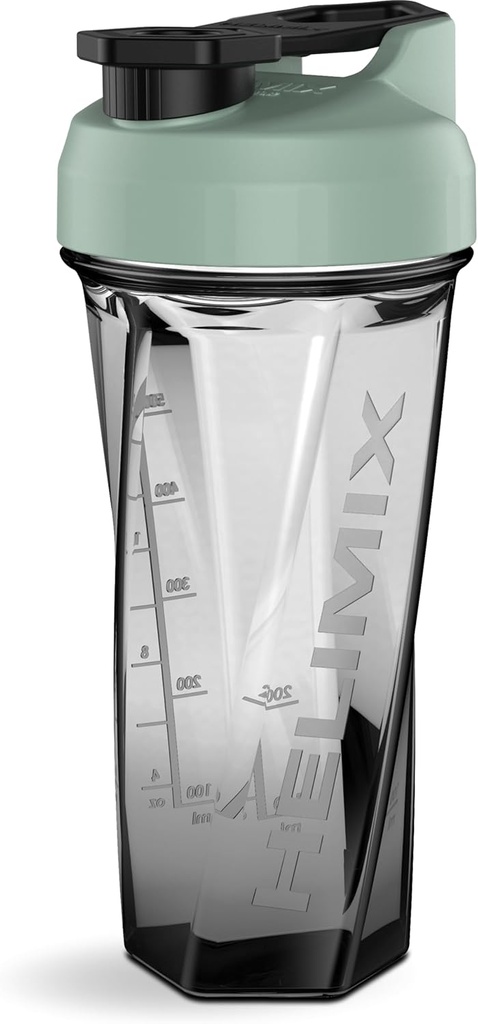 HELIMIX 2.0 וורטקס בלנדר שאקר בקבוק מחזיק עד 28oz | No Banding Ball or Whisk | USA Made | Portable Pre Workout Whey Protein Drink Shaker Cup
