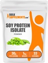 BulkSupplements.com Soy Protein Isolate אבקת חלבון טבעונית, Unflavored - Pure & Gluten חינם, 30g לכל משרת, 1kg (2.2 lbs) (Pack of 1)