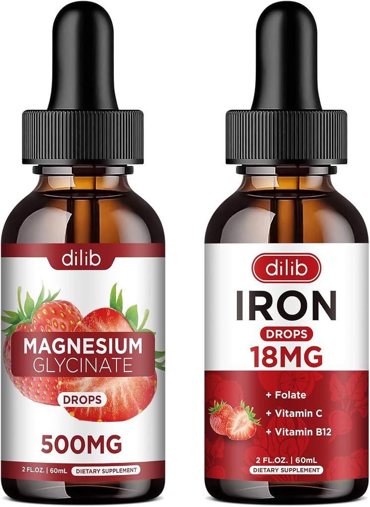 תוספת ברזל נוזלי לנשים Magnesium Glycinate נוזל טיפות