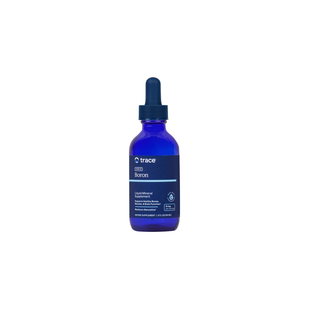 Trace מינרלים Ionic Boron - נוזל Ionic Boron תוספת לתמיכה בריאות יומית - העצם, השרירים & Connective Tissue Support - בריאות Mindset - טבעוני & Gluten-Free - 2 fl oz48 משרתים)