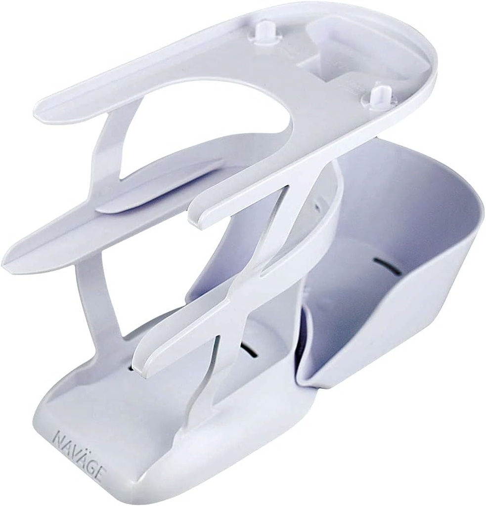 Navage Countertop Caddy - אחסון קדידי ארגן עבור מערכת ה- Navage Nasal Irrigation System - 3Tier Nose ניקוי Supplies לארגן עם Detachable Tray - פלסטיק Caddy רק - נאסל Care אביזרים