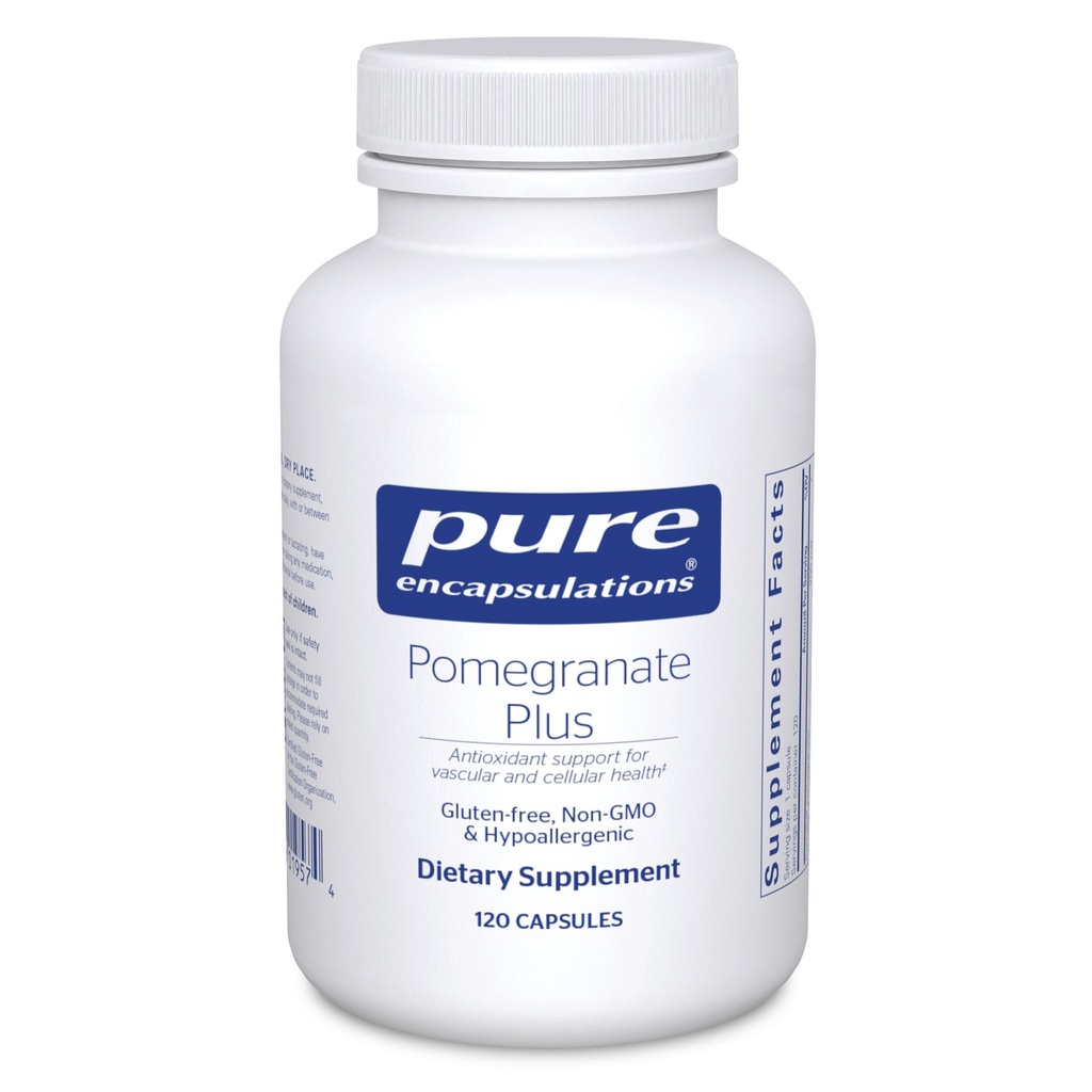 Pure Encapsulations Pomegranate Plus | תמיכה אנטיקסידנטית עבור ווסקולרי ובריאות סלולרית * 120 קפסולות