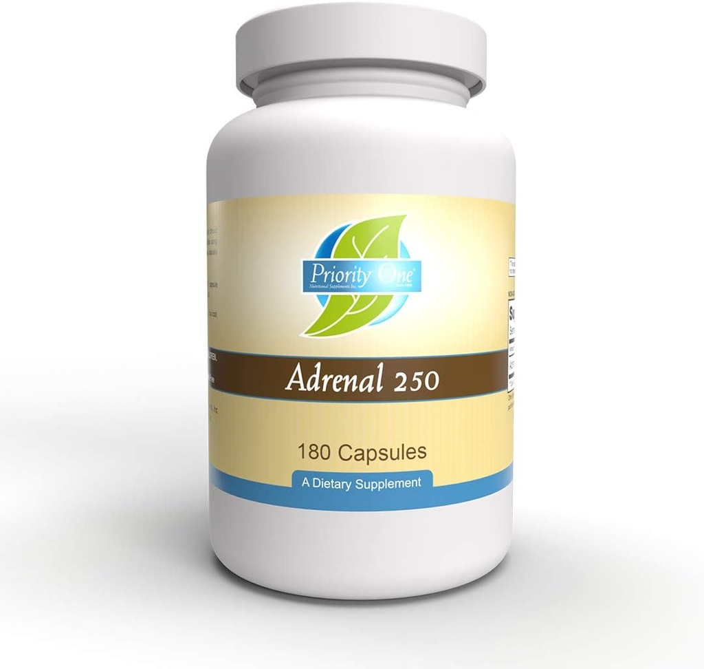עדיפות אחת ויטמינים Adrenal 250 מ"ג 180 קפסולות תמיכה Adrenal