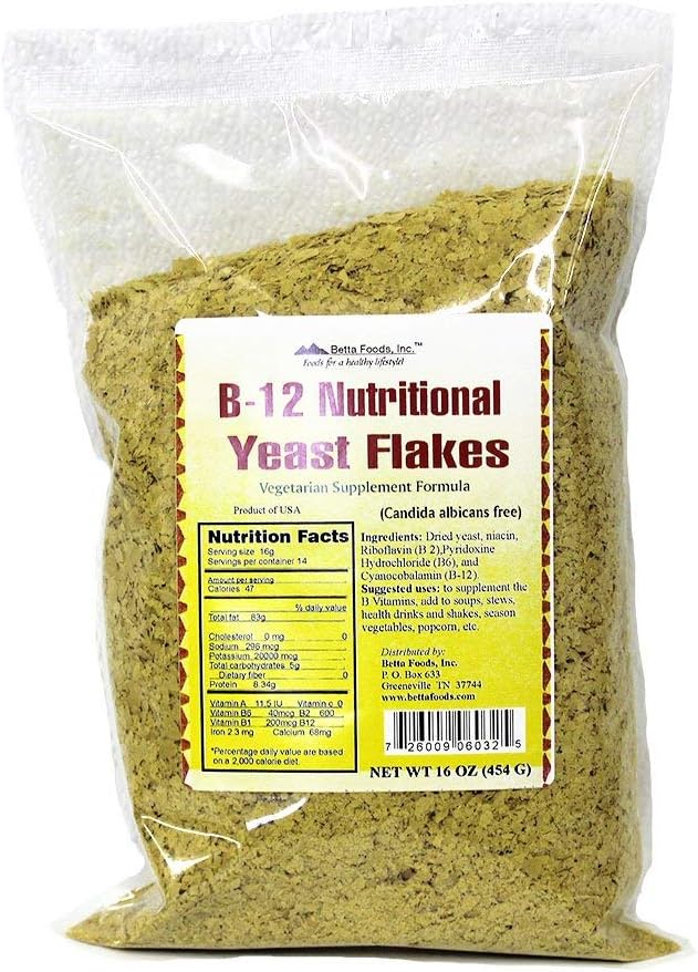 B-12 Nutritional Yeast Flakes (תוסף צמחוני)