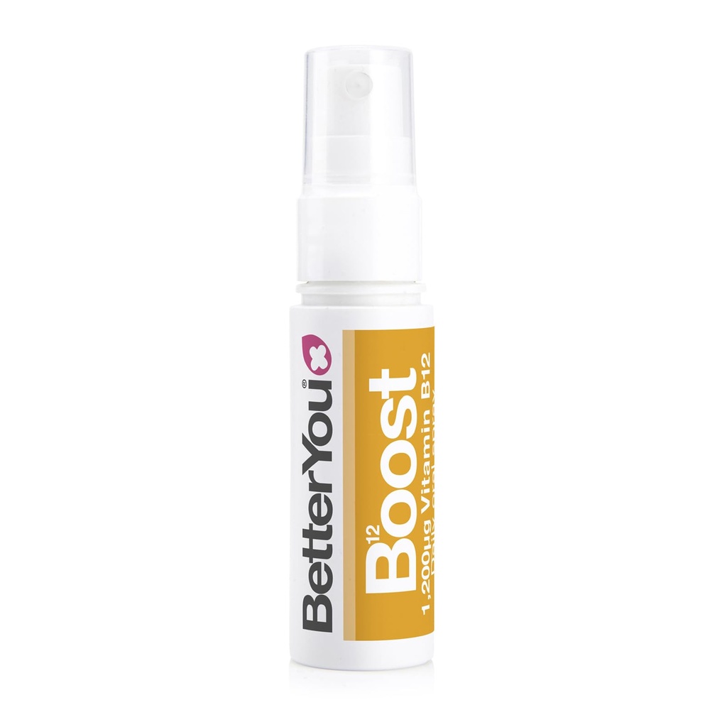 Better You Boost ויטמין B12 Oral Spray - תוסף נוזלי טבעי - ויטמין Spray for Daily B12 Intake - תה ירוק וצ'רום - 0.85 ozum
