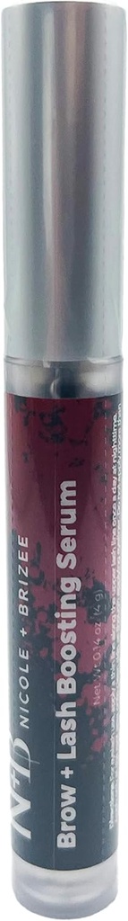 ניקול + Brizee Brow & Lash Serum - פורמולה טבעית עם ביוטין, Squalene, Ubiquinone, חיטה וסוי Amino Acids, Provitamin B5 - תומך Thicker, Fuller Lashes ו Brows - Made in the USA - 1 Pack