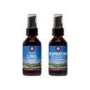 WishGarden Herbs Healthy Breathing Bundle - תמיכה עמוקה Lung Bronchial Lung ניקויse & Detox + Respiratory Tonic תומך לטווח ארוך Lung Resilience ו- Better Lung Efficiency, 2oz Bundlele