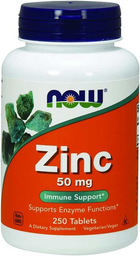עכשיו Znc Gluconate, 50 מ"ג, 250 טבליות