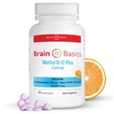 כוח נוסף Methyl B-12 & Methyl Folate - 60 טבליות Chewable, כתום Citrus Flavor - High Potency Bioactive ויטמין B-12 & B9 Folate תוסף עבור אנרגיה, מוח, לב ועצב תמיכה תמיכה