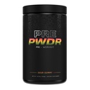 אבקת PWDRS Pre-Workout, All Natural Pre Workout for Energy, Pump, Endurance & Power, with Caffeine (Sour Gummy)