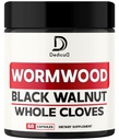 12in1 Wormwood קפסולות Black Walnut Cloves, ג'ינג'ר, Turmeric Curcumin & Black Pepper - Immune System - 60 קפסולות