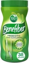 Benefiber Daily Prebiotic Dietary סיבים תזונתיים אבקה לבריאות העיכול, 100% טבעי, בהיר וטעם חינם, 38 מנות / 5.4 אונקיות