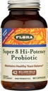 פלורה - Super 8 Hi Potency Probiotics 60 Count - בריאות Yeast Balance & Digestive Health - לגברים ונשים - 42 מיליארד CFU, Raw, Gluten Free - עד 2 חודשים אספקת מזון