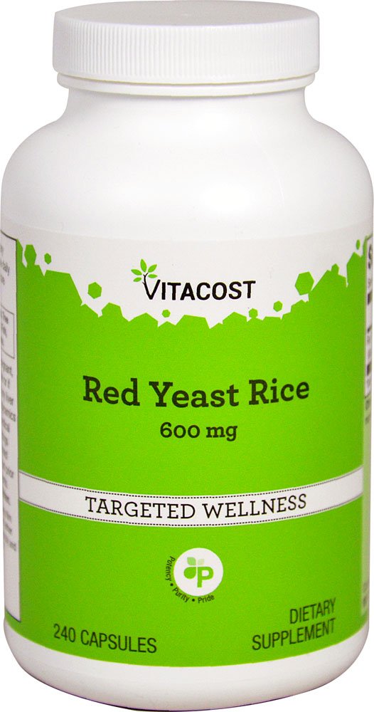 Vitacost Red Yeast Rice - 600 מ"ג - 240 קפסולות