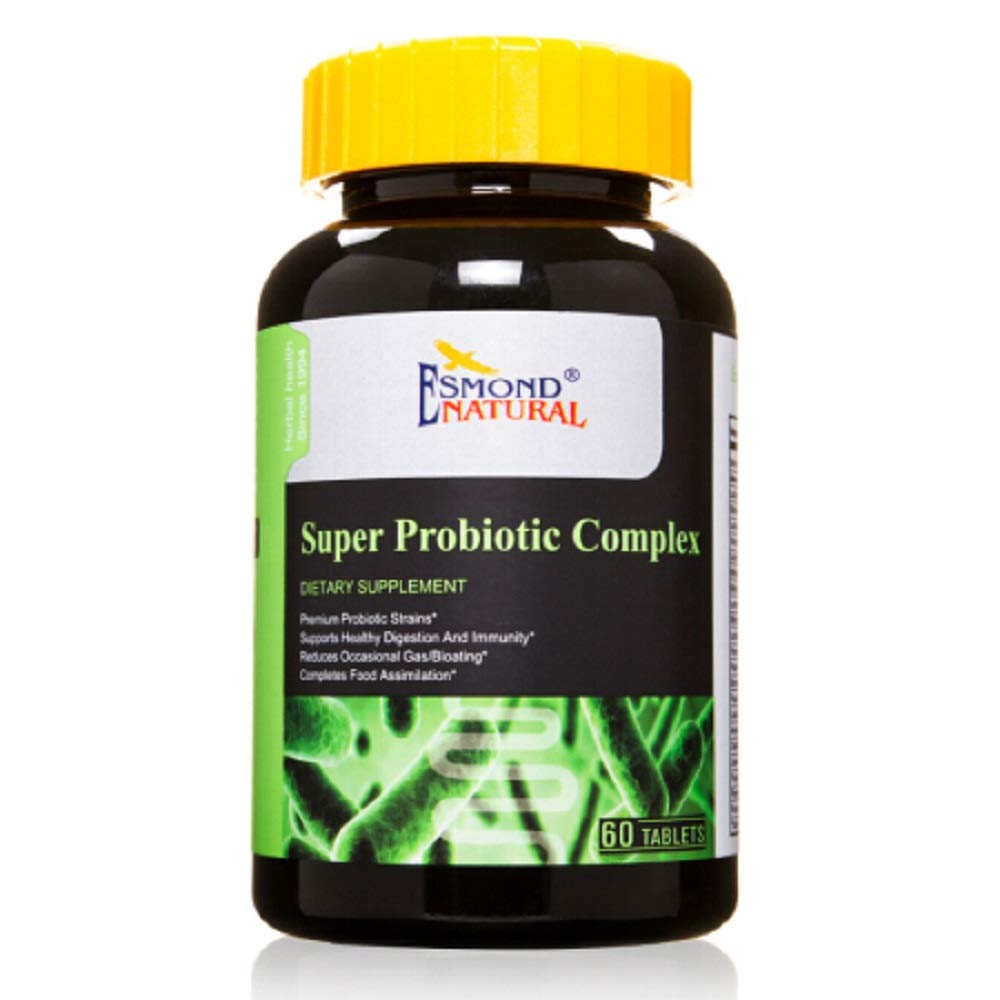 Super Probiotic Complex (Reduces Occasional Gas/Bloating), GMP, מוצר טבעי Assn Certified, Made בארה"ב - 60 טבליות