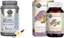 Garden of Life Organic Sportאבק & Once Daily Women's Multi - Probiotics, BCAAs, Antioxidants, 30g Plant Protein, ויטמין A C D3 K B6 B12, Non GMO
