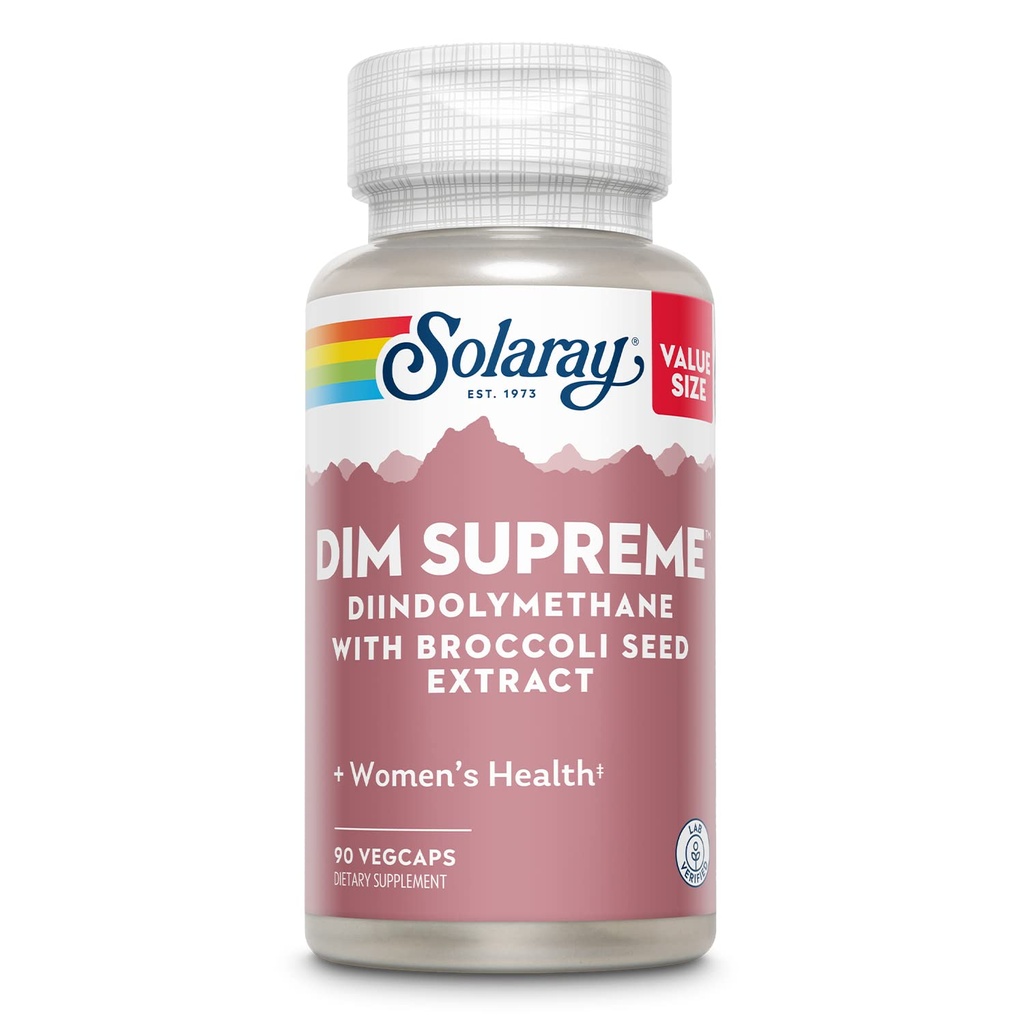 Sunay DIM העליון 100 מ"ג | Menopause & Estrogen Metabolism תוסף עם Broccoli Seed Extractd