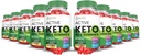 (10 Pack) Active Keto ACV Gummies מתקדם פורמולה 1000MG ActiveKeto Ketomies Apple Cider Vinegar פורמולה עם אבקת מיץ Pomegranate B12 טבעוני non GMO 600 חניכיים