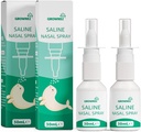 בייבי סאלין נסאל Spray, 2 PCS Natural Nasal Spray עם Xylitol, Non-Alcoקתולי, הקלה מיידית של נאסל ו-Daily Care