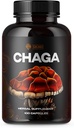 SIRUNES Mushroom תוסף Chaga Mushrooms 100 Count - 1000 מ"ג אורגני Mushroom אבקת Chaga Mushroom - Antioxidant תוסף עבור תמיכה חיסונית, אנרגיה Booss