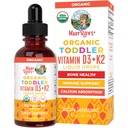 MaryRuth Organics ויטמין D3 | ויטמין K2 | ויטמין D3 K2 Drops | K2 D3 ויטמין תוסף נוזלי לפעוטות | Kids for Calcium Absorption Strong Bones