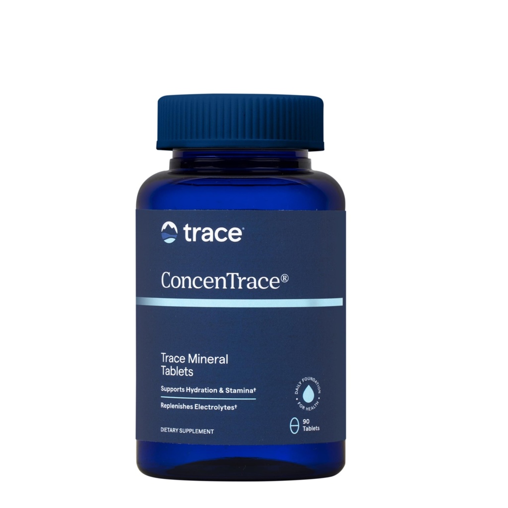 Trace מינרליםs ConcenTrace Trace מינרלים טבליות - תוספת יומית של בריאות כללית - אנרגיה טבעית, כוח עצם, תמיכה מערכת Tissue & Immune System Support - 90 Count (30 משרתים)