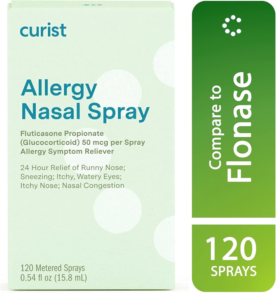 הקריסט אלרגיה סליז (120 Sprays per Bottle) 50 mcg Per Spray - Daily Allergy Spray